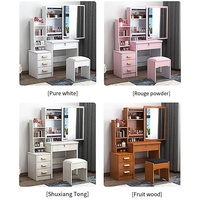 Table de maquillage avec miroir LED, table de maquillage blanche pour chambre à coucher, fabriquée en Chine par Runwood, prix abordable