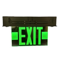 Luminaires de secours homologués pour le marché américain, panneau EXIT à éclairage périphérique, 120/277 VCA, batterie de secours Ni-MH