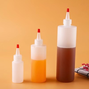 HDPE Plastic Squeeze <strong>Dropper</strong> <strong>Bottles</strong> 60ml 120ml 250ml 500ml Empty Food Oil Water Hair Juice Lotion Twist Top Cap Packaging - Product Image 1