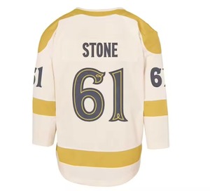 2025 Último producto Impresión por sublimación Secado rápido OEM Deportes Hombres Cuello en V Rayas Tallas grandes Hombres Camiseta de hockey sobre hielo - Product Image 4