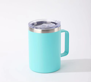 Stainless Steel Double Walled <b>Mugs</b> BPA Free Metal Coffee <b>Tea</b> Cup <b>Mug</b> Insulated Cup Handle Durable Camping Set Shatter Proof <b>Mugs</b> - Product Image 2