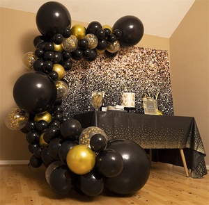 Kit d'<span class=keywords><strong>arche</strong></span> de guirlande de ballons personnalisés en gros pour la remise des diplômes, anniversaire de garçon, barbecue, animaux, pirates, voitures, ballons blancs et noirs, décoration de fête - Product Image 5