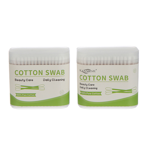 Outils de maquillage supplémentaires de nettoyage jetables 200 pièces cotons-tiges écologiques en bambou à double pointe pour le marché américain - Product Image 6