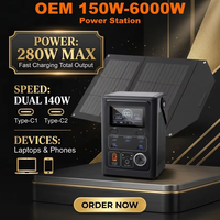 Batterie Externe Portable Grande Capacité 150W-6000W pour Alimentation Mobile Extérieure, Camping et Utilisation en Extérieur