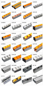 Walzens ortier system für Keramik artikel Maschinen-Schwerkraft-Durchfluss schiene ABS-Kunststoff-ESD-Räder Rollen bahn aus China - Product Image 3