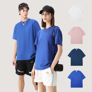 Màu Sắc Tươi Màu Sắc 220gsm 100% Cotton Hữu Cơ Quá Khổ Thân Thiện Với Môi Thoáng Khí Mùa Hè Làm Mát T-Shirt - Product Image 3