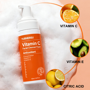Limpiador <span class=keywords><strong>de</strong></span> <span class=keywords><strong>espuma</strong></span> antioxidante con <span class=keywords><strong>vitamina</strong></span> <span class=keywords><strong>C</strong></span> y E: lavado <span class=keywords><strong>facial</strong></span> brillante y antioxidante, para todo tipo <span class=keywords><strong>de</strong></span> piel, servicio OEM certificado GMP - Product Image 3