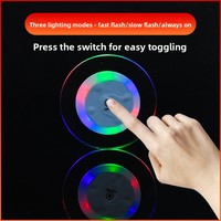 Sous-verre LED transparent minimaliste moderne, lumineux et étanche, lampe d'ambiance multicolore pour bar et boîte de nuit