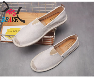 2021 Summer Chinese Style Casual Men's Linen Woven Beanie Shoes Lightweight with Mesh Lining Cloth Upper Material - Product Image 6