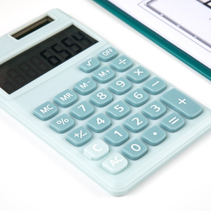 8 chữ số cao su nút máy tính di động pin và năng lượng mặt trời cung cấp điện kép điện tử máy tính bỏ túi máy tính - Product Image 5