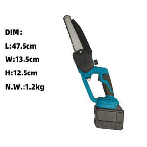 <span class=keywords><strong>Mini</strong></span> tronçonneuse portative sans fil de 8 pouces 21V alimentée par batterie pour la coupe d'arbres - Product Image 3