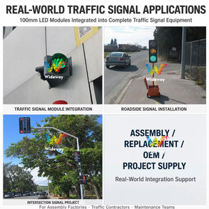 Module de feux de signalisation <span class=keywords><strong>LED</strong></span> 100 mm, rouge, jaune, vert, pour parking, usine, quai de chargement, prix de gros - Product Image 6