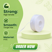 Fil dentaire en PTFE ciré aromatisé en rouleau – Recharge pour soins bucco-dentaires à domicile et en voyage