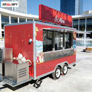 Remolque de Comida Móvil de 4.0m, Multifuncional, Totalmente Equipado, con Barra de Remolque para Camioneta Pequeña, para Bebidas, Helados y Otros Productos - Product Image 4