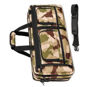 Échantillon gratuit, sac à couteaux de haute qualité, personnalisé, 3 couches, 18 poches, camouflage, polyester, sac à couteaux professionnel - Product Image 2