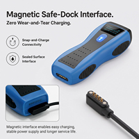 Lecteur RFID tactile avec lampe torche inductive et interface magnétique anti-effraction pour système de patrouille de sécurité en matériau ABS