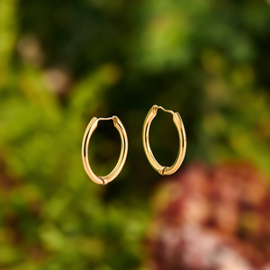 ต่างหูห่วงสแตนเลสสตีลชุบทอง PVD 316L ทนทาน แฟชั่นทันสมัย - Product Image 3