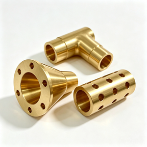 ชิ้นส่วนทองเหลืองขึ้นรูปด้วยเครื่อง CNC ตามแบบ, ข้อต่อท่อทองเหลืองแบบ OEM, ตัวแยกและตัวเชื่อมทองเหลือง, บริการขึ้นรูปชิ้นส่วนตามแบบ - Product Image 4