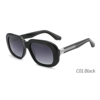 Nouvelle arrivée de lunettes de soleil carrées vintage de marque cadre de forme unique avec lentilles polarisées optiques UV400 matériau Tac
