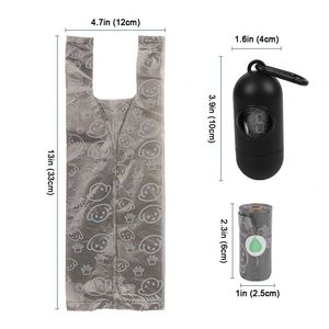 Sacs à déjections canines avec poignées, 20 rouleaux, 300 unités, grandes tailles, anti-fuites et extra épais, rouleaux de recharge pour la promenade - Product Image 6
