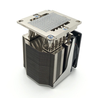 COOLSERVER LGA3647 Carré 4U R92 Radiateur 5 Caloduc Actif CPU COOLSERVER Hôte de Bureau Ventilateur Silencieux TDP 240W