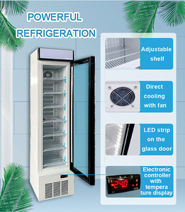 <strong>Slim</strong> Upright Commercial 105L Glass Display Ice Cream Popsicle <strong>Freezer</strong> SD-105L - Product Image 6