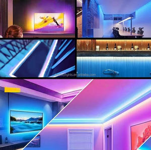 Tira de Luces LED COB Inteligente de Alta Calidad, 12W/M, 24V, 10mm, 672D, RGB, 7 Colores, 5m, para TV - Product Image 5