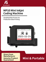 Imprimante jet d'encre portable intelligente Aisomark, mini-machine de codage manuelle à bouton-poussoir, nouvelle, pour date d'expiration, code de lot, code-barres, étiquettes