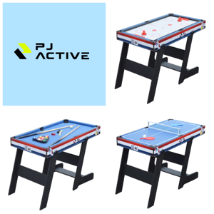 PINJIAN 4-in-1マルチスポーツ折りたたみテーブル子供用ビリヤードホッケーピンポンサッカーPVCポケット付き - Product Image 4