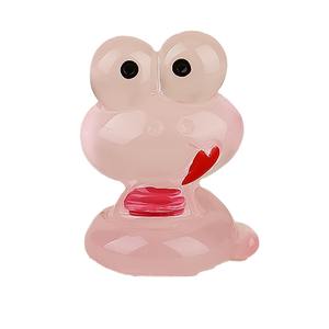 Accessoires en résine pour bijoux DIY, pendentif porte-clés, décoration de voiture, grenouille lumineuse mignonne du zodiaque serpent, vente chaude - Product Image 4