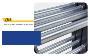 Escalera de andamio de aluminio multiposición 4x4 con peldaños de acero al carbono, diseño moderno, plegable, para exteriores, certificación CE, 150 kg - Product Image 3