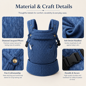 Mochila Portabebés de Lujo Ligero, Nuevo Modelo 2027, para Senderismo, Portabebés con Soporte de Cadera, Envío de Muestra Gratis, Portabebés Antipope - Product Image 4