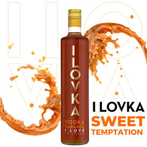 Fabriqué en Espagne, ILOVKA Vodka Caramel 700ml, qualité excellente et premium, arôme sucré de caramel, liqueurs de vodka - Product Image 4