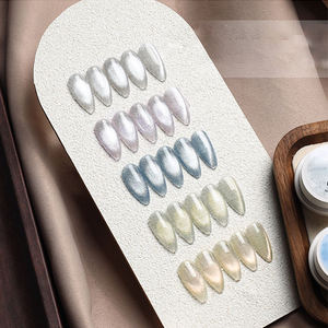 AILANUO 5-Color Luxury Cat's Eye UV <b>Gel</b> Polish 15ml Non-Toxic Vegan Eco-Friendly Long-Lasting Matte/Natural/Glitter Options - Product Image 1