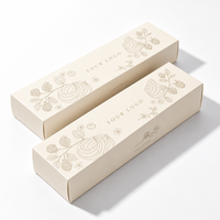 Boîte en carton kraft écologique personnalisable avec logo, support coulissant mat pour emballage de gâteaux, pains et desserts