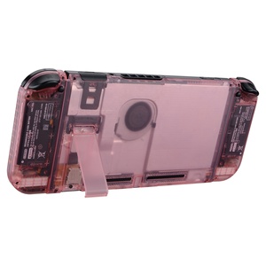 เคสใสสีชมพูเชอร์รี่ EXtremeRate สำหรับซ่อมแซม Nintendo Switch ชุดเปลี่ยนเคสแบบ DIY ครบชุด - Product Image 5