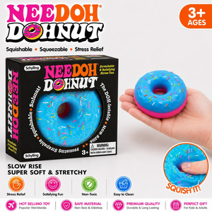 ของเล่นบีบกระต่ายโดนัทเนโดห์ ทำจากมอลโทส นุ่ม ยืดหยุ่น คืนรูปช้า ช่วยผ่อนคลาย บรรเทาความเครียด ของเล่นบีบสนุกจากเนโดห์ - Product Image 3