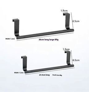 Nouvelle Arrivée Porte-serviettes en Acier Inoxydable 304, Design Autoportant, pour Salle de Bain et Cuisine, à Fixer sur la Porte - Product Image 6