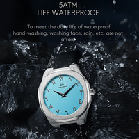 Montre Homme Luxe Quartz 2025 Boîtier en Acier Inoxydable Cadrans Arabes Étanche Ultra-Fine Unique Jam Tangan Originale