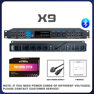 Цифровой процессор эффектов GAX-X9 Recordio Preamp с DSP, цифровым ревербератором, функцией защиты от обратной связи для микрофона KTV, Bluetooth, USB, оптическим входом - Product Image 3