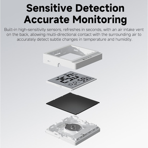 Termómetro e Higrómetro ProTap: Pantalla LCD de 2.5 Pulgadas, Batería de Botón, Larga Duración de la Batería, Uso Doméstico - Product Image 3