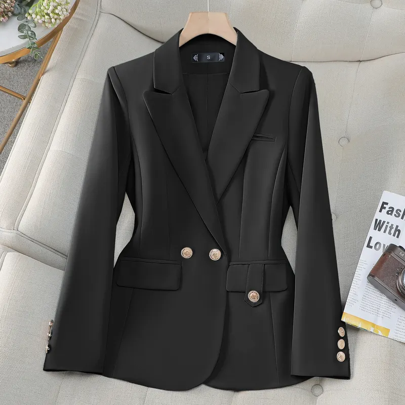 Spring 2024 New Style Small Fashion Leisure Suit Jacket and Lady Advanced Sense Blazer for Women's Suits   Blazers