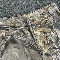 Fabricant OEM de jeans personnalisés, style vintage Y2K, impression numérique DTG intégrale, camouflage arboral, streetwear, pantalon cargo baggy pour hommes