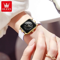 Olevs 9961 Original mouvement à Quartz femmes montre bracelet en Silicone Reloj mode décontracté affaires robe montre pour femmes cadeau horloge