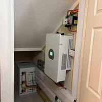 Batería de Litio Apilable de Bajo Voltaje de 5KWH para Uso en Sistemas Híbridos, Batería Lifepo4 de 51.2V 100Ah con Bluetooth