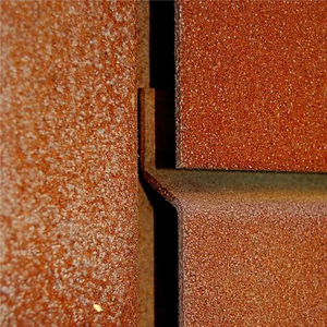 Façade décorative en acier corten - Mur-rideau extérieur perforé et patiné - Product Image 1