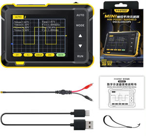 DSO152 Mini <span class=keywords><strong>osciloscopio</strong></span> <span class=keywords><strong>Digital</strong></span> portátil de mano 400V Medición de voltaje 1Khz Calibración Ajuste automático de onda cuadrada - Product Image 2