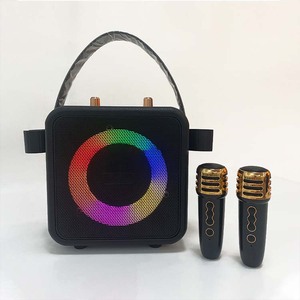 2023 mới chất lượng cao không dây karaoke loa nhỏ <span class=keywords><strong>Stereo</strong></span> <span class=keywords><strong>Bluetooth</strong></span> loa với đôi micro không dây - Product Image 5