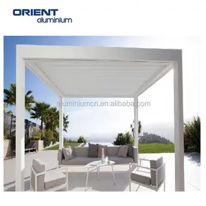 Popular Gazebo Arches Motorized Louvered Roof Pavilion Outdoor Aluminium Pergola Kits