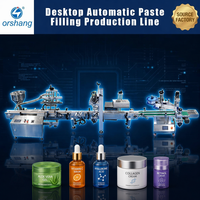 Machine de remplissage de pâte de table haute précision Orshang, petite ligne de production de crèmes et lotions cosmétiques